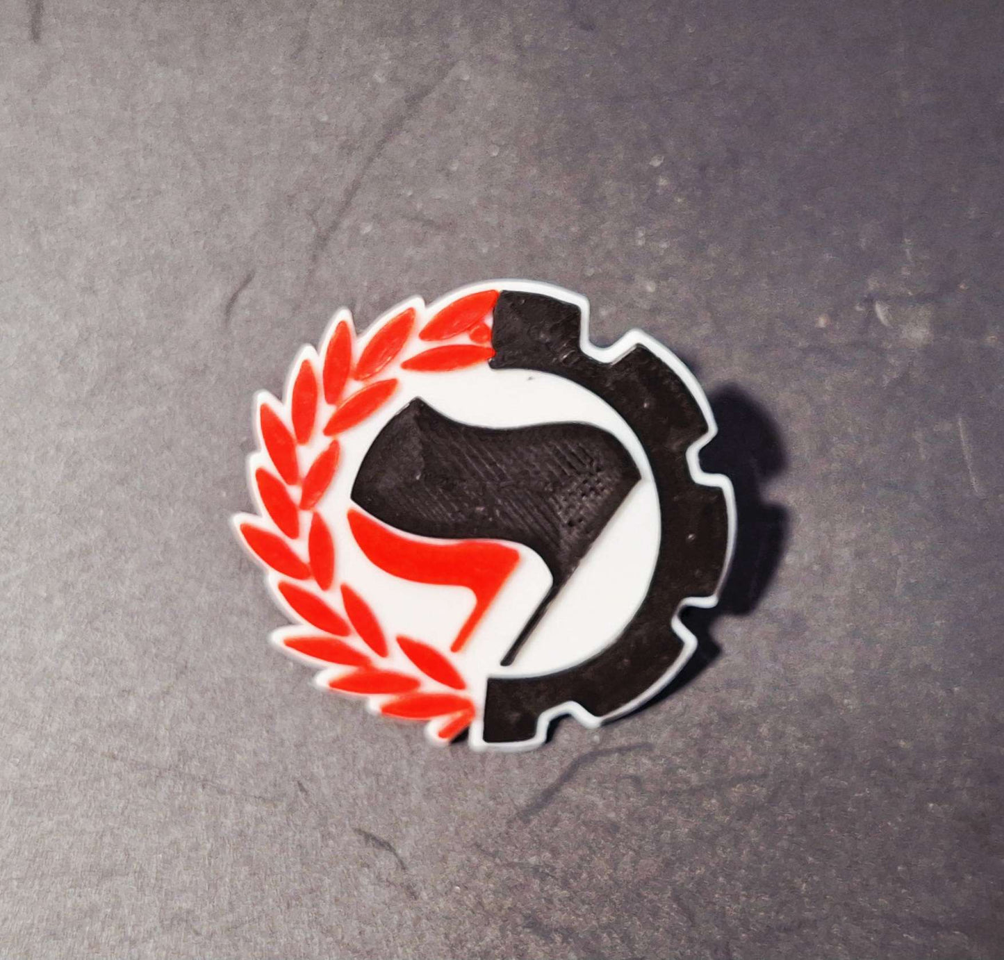 Antifascist Emblem Pin
