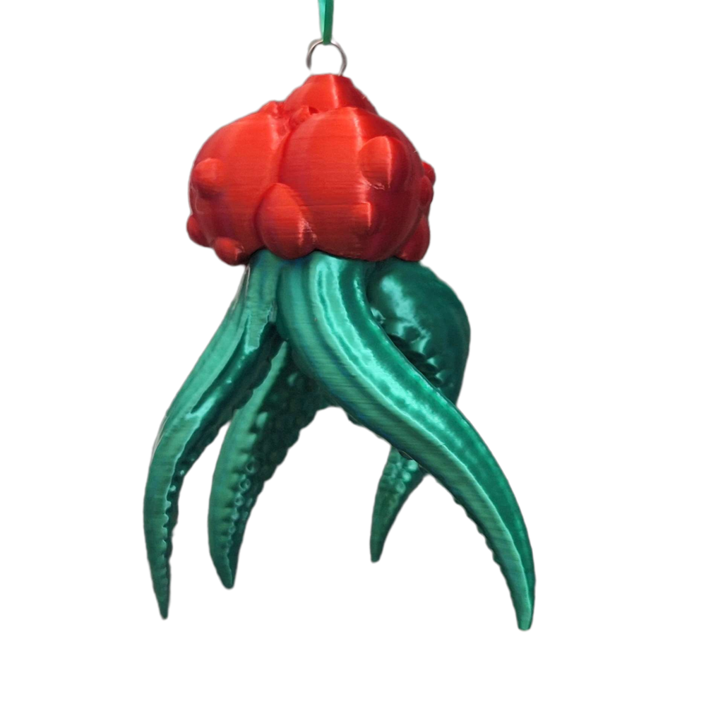 Cursed Holly Tentacle Ornament Horror Christmas Tree Decoration