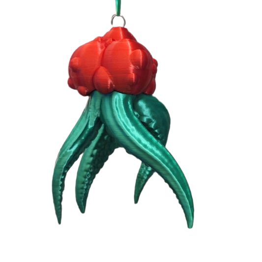 Cursed Holly Tentacle Ornament Horror Christmas Tree Decoration