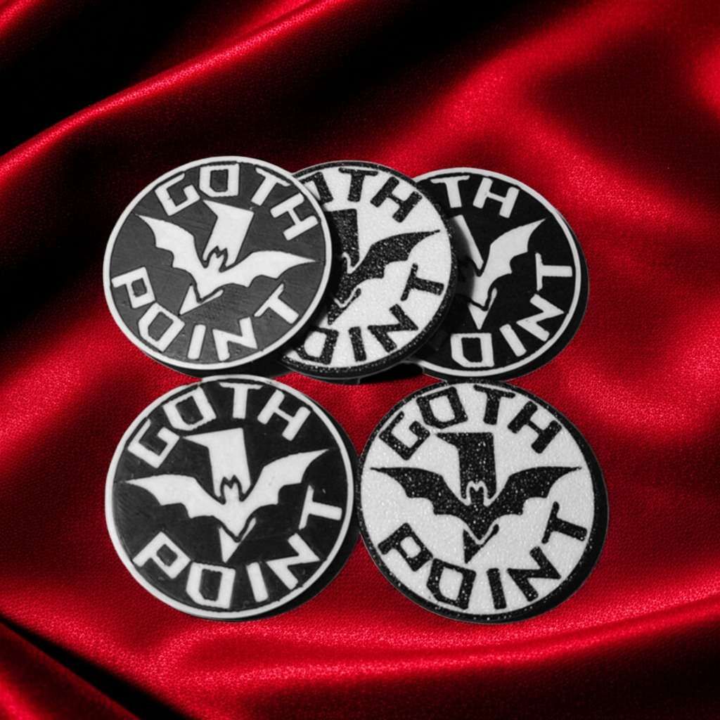 Goth Point Tokens – Forgotten Forge Creations