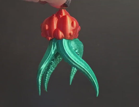 Cursed Holly Tentacle Ornament Horror Christmas Tree Decoration